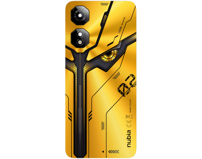 Задня кришка для ZTE Nubia Neo 2, з склом камери, Sunfire Yellow, оригінал