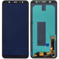 Дисплей з сенсорним екраном (модуль) Samsung A605 Galaxy A6 Plus 2018, чорний, OLED