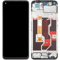 Дисплей с сенсорным экраном (модуль) Oppo A76/ A73/ A36, черный с рамкой, оригинал