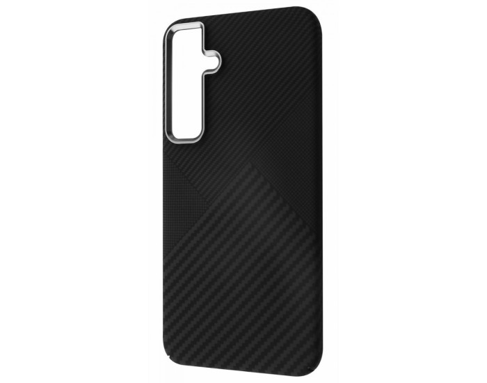 Чехол-силикон WAVE Gleam Case with Magnetic Ring Samsung S25 (Obsidian)
