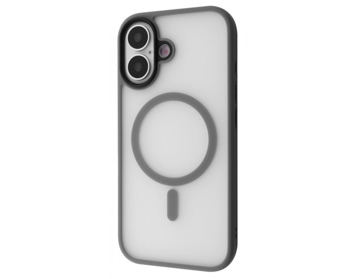 Чехол-силикон WAVE Matte Insane Case with Magnetic Ring iPhone 17 Grey