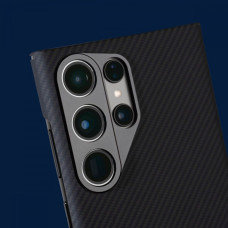 Чехол-силикон WAVE Premium Carbon Slim with Magnetic Ring Samsung Galaxy S24 Ultra Black