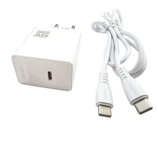 Сетевое зарядное устройство Jokade JB092 QIAOSEN 45W (USB-C) с кабелем (Type-C-Type-C) белый
