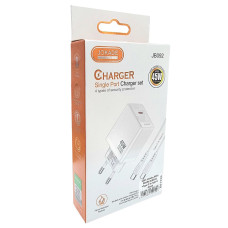 Сетевое зарядное устройство Jokade JB092 QIAOSEN 45W (USB-C) с кабелем (Type-C-Type-C) белый
