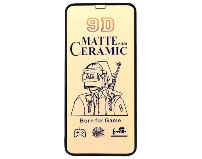 Защитное стекло (Гибкая Керамика Matte) iPhone 13 Pro Max, Black