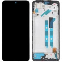 Дисплей з сенсорним екраном (модуль) Xiaomi Poco X4 Pro /Redmi Note 11 Pro /Redmi Note 11E Pro, чорний з рамкою, OLED