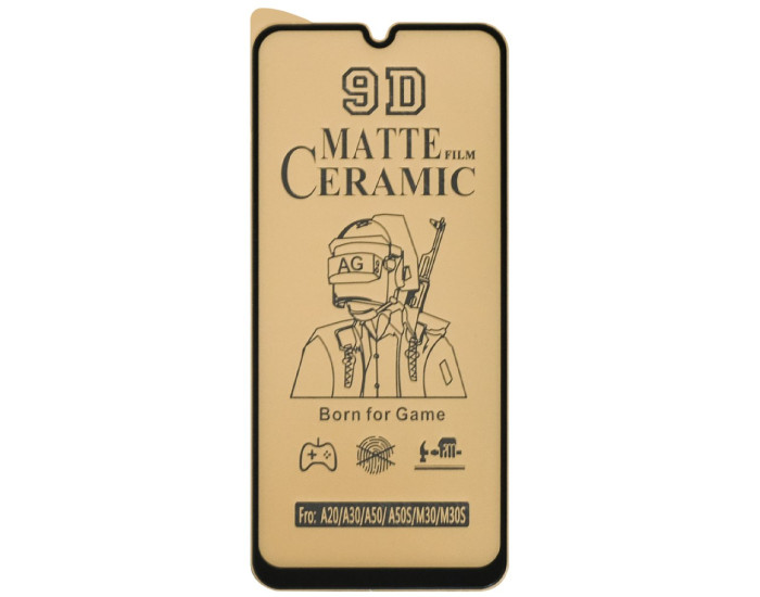 Захисне Скло (Гнучка Кераміка Matte) Samsung A225 A22/ M225 M22/ M325 M32, Black