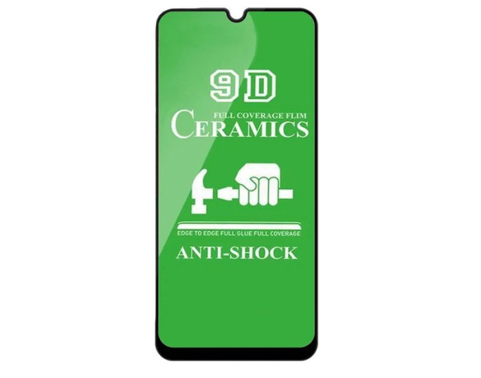 Защитное стекло (Гибкая Керамика) Samsung A20/ A30/ A30/ A50/ A50s/ M30, Black