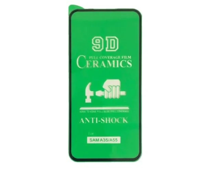 Захисне Скло 9D (Гнучка Кераміка) Samsung A356 A35 5G/ A556 A55 5G, Black