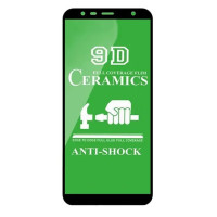 Защитное стекло (Гибкая Керамика) Samsung J415 J4 Plus/ J610 J6 Plus, Black