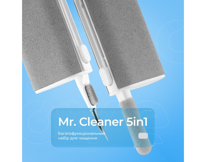 Чистящий набор для наушников и экранов Proove Mr. Cleaner 5 in 1 с распылителем и щетками