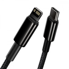 Кабель USB Baseus Tungsten Gold Fast Charging Data Cable Type-C to Lightning (20W/1m) чорний (CATLWJ-01)