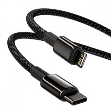 Кабель USB Baseus Tungsten Gold Fast Charging Data Cable Type-C to Lightning (20W/1m) чорний (CATLWJ-01)