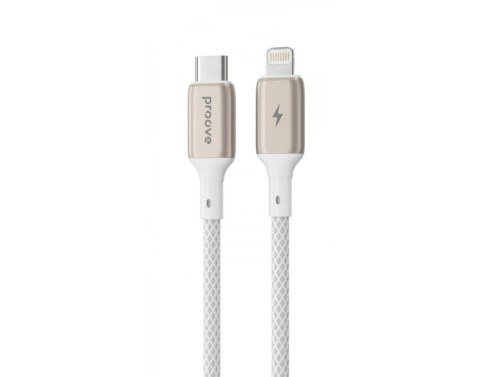 Кабель Proove Dense Metal Type-C to Lightning (27W/1m) White