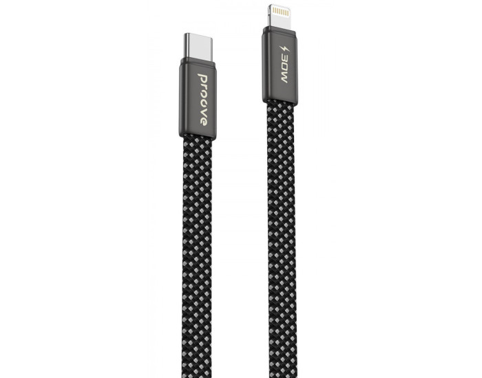 Кабель Proove Airline Type-C to Lightning (30W/1m) Black
