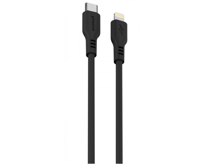 Кабель Proove Rebirth Type-C to Lightning (27W/1m) Black