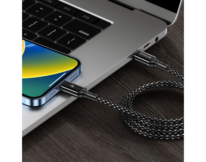 Кабель Proove Dense Metal Type-C to Lightning (27W/1m) Black
