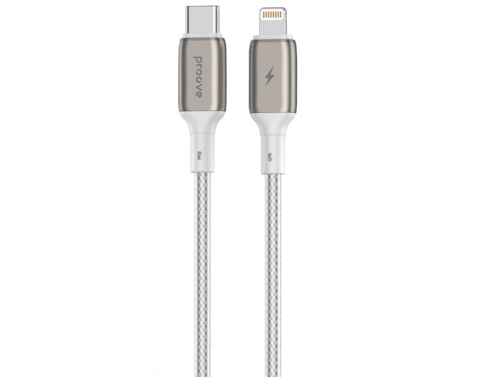 Кабель Proove Dense Metal Type-C to Lightning (27W/2m) White