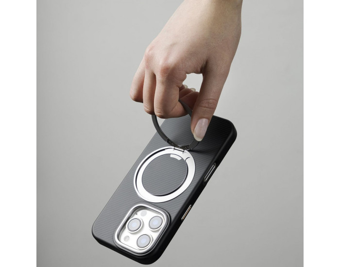 Чехол-силикон Proove Reinforce Case with Magnetic Ring iPhone 16 Pro Max Blue