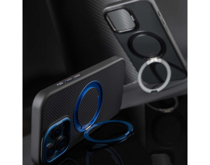 Чехол-силикон Proove Reinforce Case with Magnetic Ring iPhone 16 Pro Max Blue