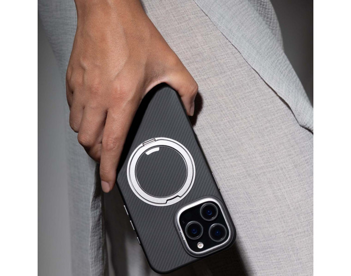 Чехол-силикон Proove Reinforce Case with Magnetic Ring iPhone 16 Pro Max Grey