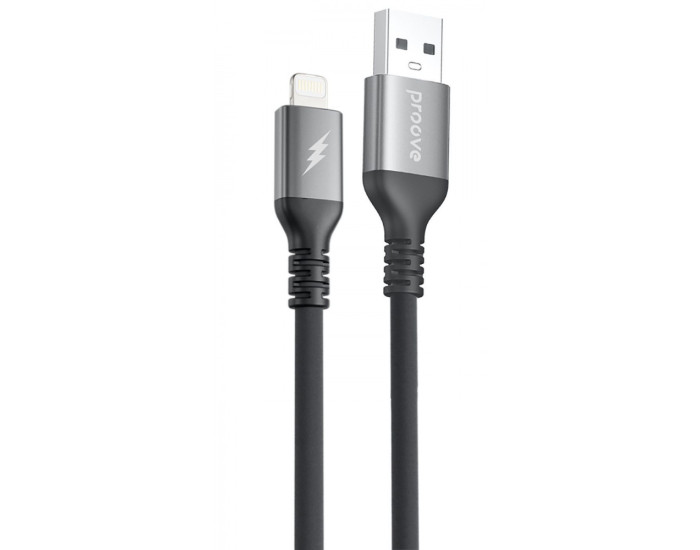 Кабель Proove ReGen Silicone USB to Lightning (2.4A/1m) Black