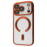 Чохол-силікон Metal Matte Case with MagSafe iPhone 17 Pro Max Cosmic Orange