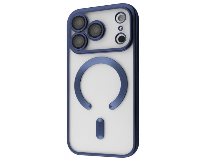Чехол-силикон Metal Matte Case with MagSafe iPhone 17 Pro Max Deep Blue