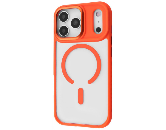 Чехол-силикон Proove Clear Essence Case with Magnetic Ring iPhone 17 Pro Max Orange