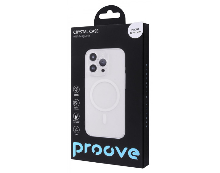 Чехол-силикон Proove Crystal Case with Magnetic Ring iPhone 15 Pro Max (Transparent)
