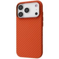 Чехол-силикон Proove Gleam Case with Magnetic Ring iPhone 17 Pro Max Orange Fiber