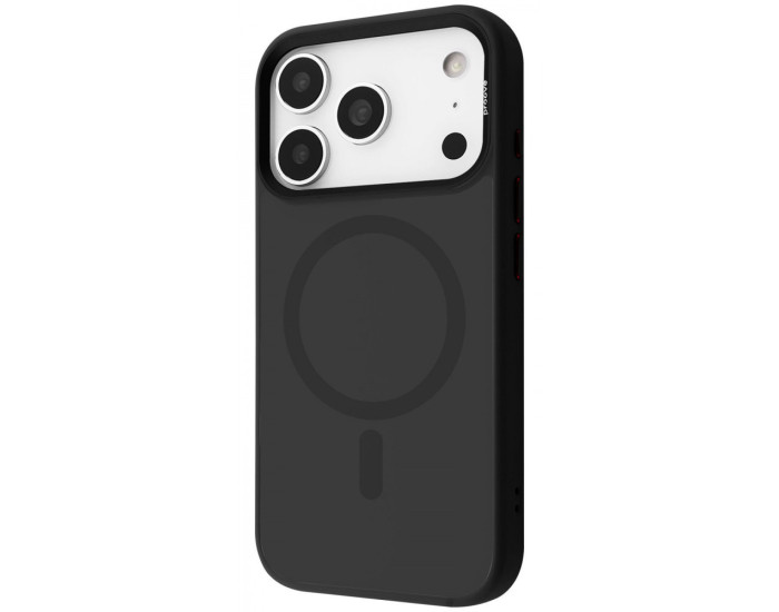 Чехол-силикон Proove Sapphire Case with Magnetic Ring iPhone 17 Pro (Black titanium)