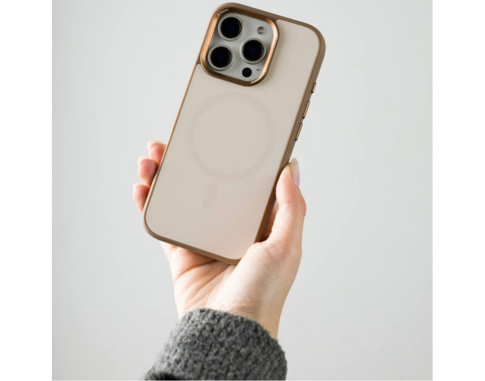 Чехол-силикон Proove Sapphire Case with Magnetic Ring iPhone 17 Pro (Black titanium)