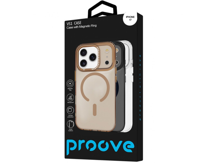 Чехол-силикон Proove VS1 Case with Magnetic Ring iPhone 17 (White)