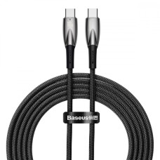 Кабель USB-C Baseus Glimmer Series Fast Charging Type-C to Type-C (100W/2m) Black (CADH000801)