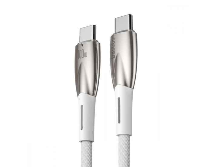 Кабель USB-C Baseus Glimmer Series Fast Charging Type-C to Type-C (100W/2m) Black (CADH000801)
