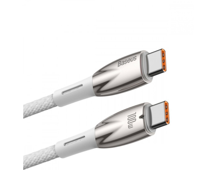Кабель USB-C Baseus Glimmer Series Fast Charging Type-C to Type-C (100W/2m) Black (CADH000801)