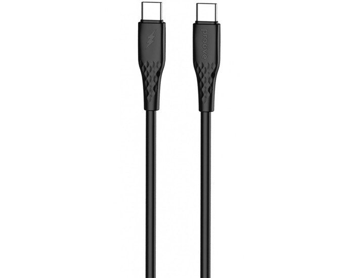 Кабель Proove GridLine Type-C to Type-С (60W/1m) Black