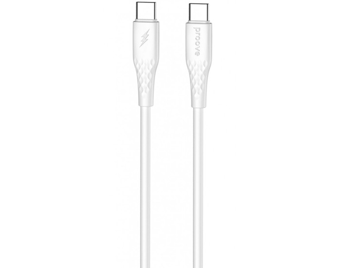 Кабель Proove GridLine Type-C to Type-С (60W/1m) White