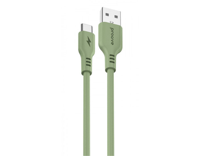 Кабель Proove Rebirth USB to Type-C (2.4A/ 1m) Green