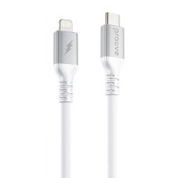Кабель Proove ReGen Silicone Type-C to Lightning (27W/ 1m) White