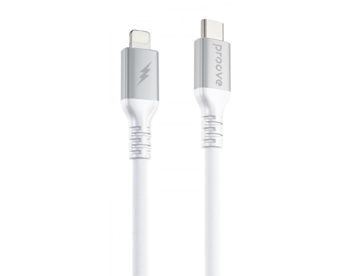 Кабель Proove ReGen Silicone Type-C to Lightning (27W/ 1m) White