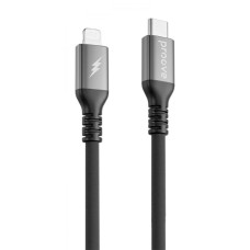 Кабель Proove ReGen Silicone Type-C to Lightning (27W/ 1m) Black