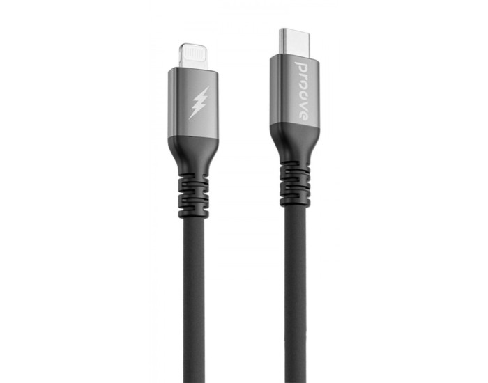 Кабель Proove ReGen Silicone Type-C to Lightning (27W/ 1m) Black