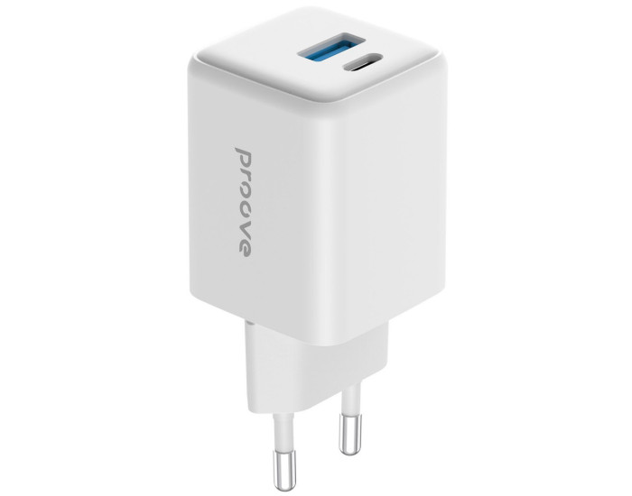 Мережеве зарядний пристрій Proove Pocket GaN Plus 25W (Type-C + USB) (Чорний  Black)