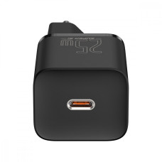 Мережеве зарядний пристрій Baseus Super Silicone Quick Charger 25W з кабелем Type-C to Type-C (3A/ 1m) (TZCCSUP-L01) чорний