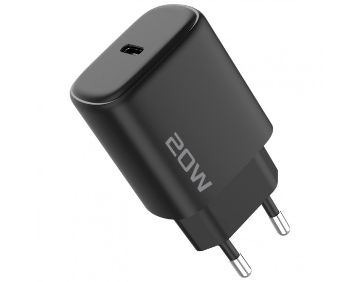 Сетевое зарядное устройство Proove Silicone Power 2 20W (Type-C) + Cable Type-C to Lightning (1m) (Белый  White)