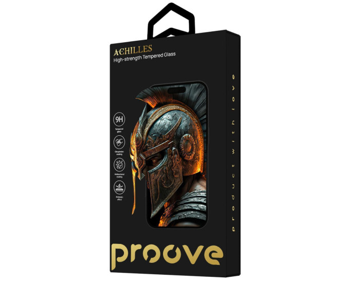 Защитное стекло Proove Achilles iPhone 17 Pro, Black