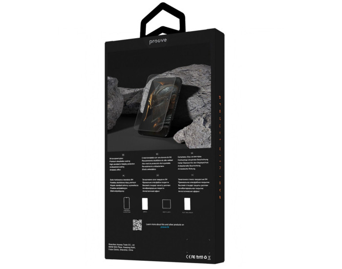 Защитное стекло Proove Achilles iPhone 17 Pro, Black
