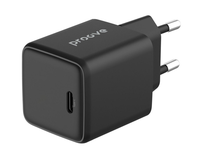 Сетевое зарядное устройство Proove Pocket GaN 25W (Type-C) (Черный  Black)
